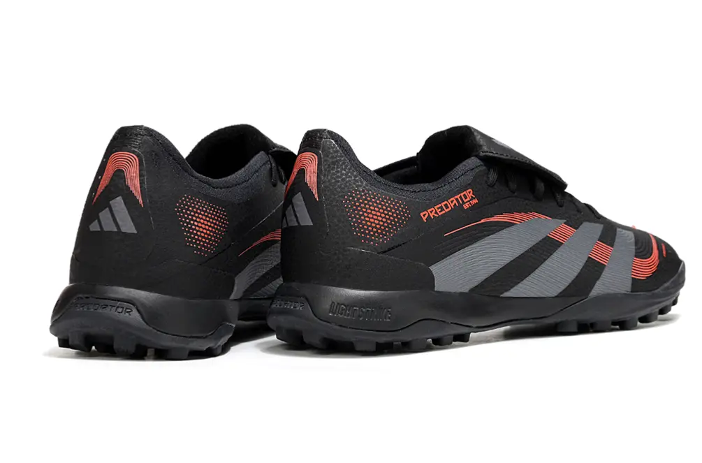 Adidas Predator Elite Foldover Tongue TF - Black/Carbon Gray/High Energy Red