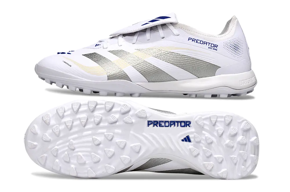 Adidas Predator Elite Foldover Tongue TF - White/Silver/Blue