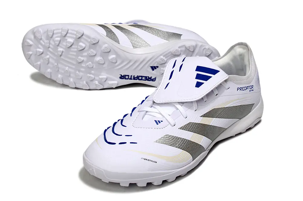 Adidas Predator Elite Foldover Tongue TF - White/Silver/Blue
