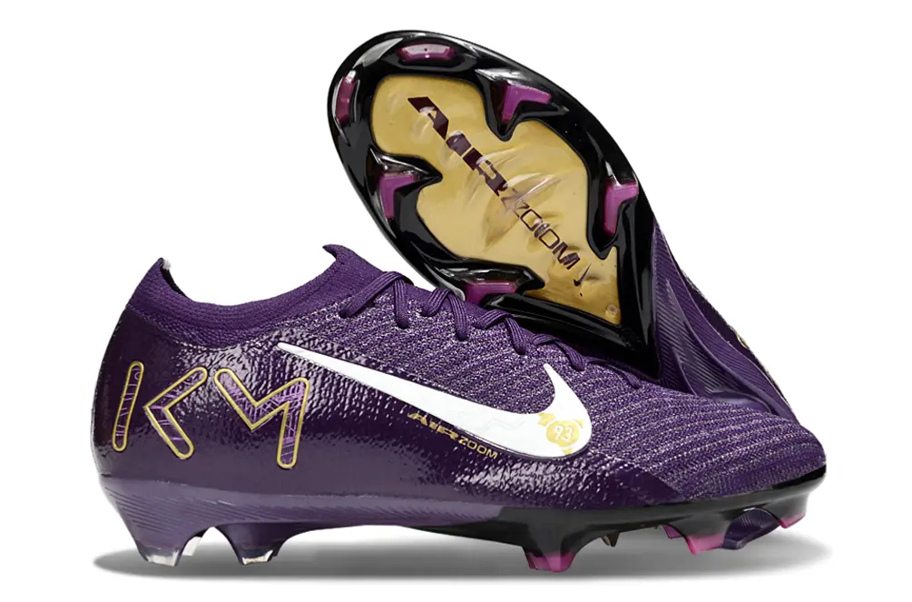 Mbappé x Nike Air Zoom Mercurial Vapor 16 Elite FG - Purple/Vivid Purple/Shining Gold