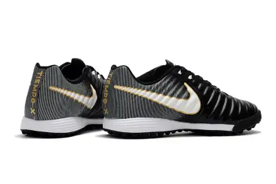 Nike Tiempo Ligera 4 TF - Black/Metallic Gold/White