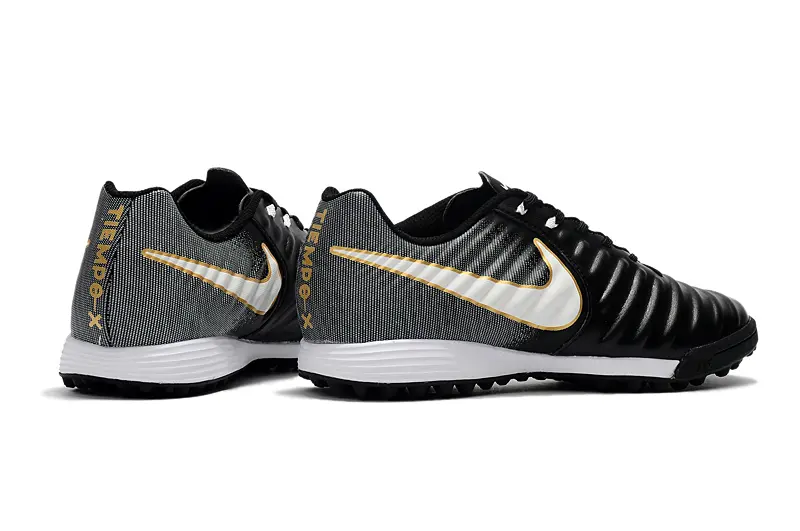 Nike Tiempo Ligera 4 TF - Black/Metallic Gold/White