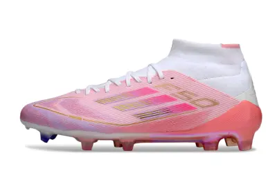 Lamine Yamal x Adidas F50 Elite Mid FG - Pink/Soft Rose/Bright Coral