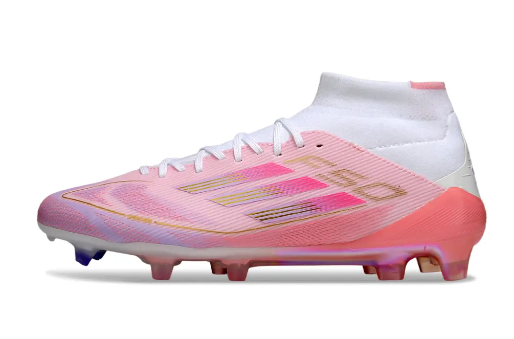Lamine Yamal x Adidas F50 Elite Mid FG - Pink/Soft Rose/Bright Coral