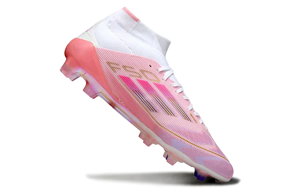 Lamine Yamal x Adidas F50 Elite Mid FG - Pink/Soft Rose/Bright Coral