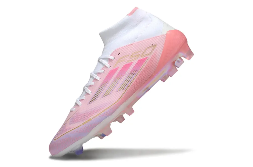 Lamine Yamal x Adidas F50 Elite Mid FG - Pink/Soft Rose/Bright Coral
