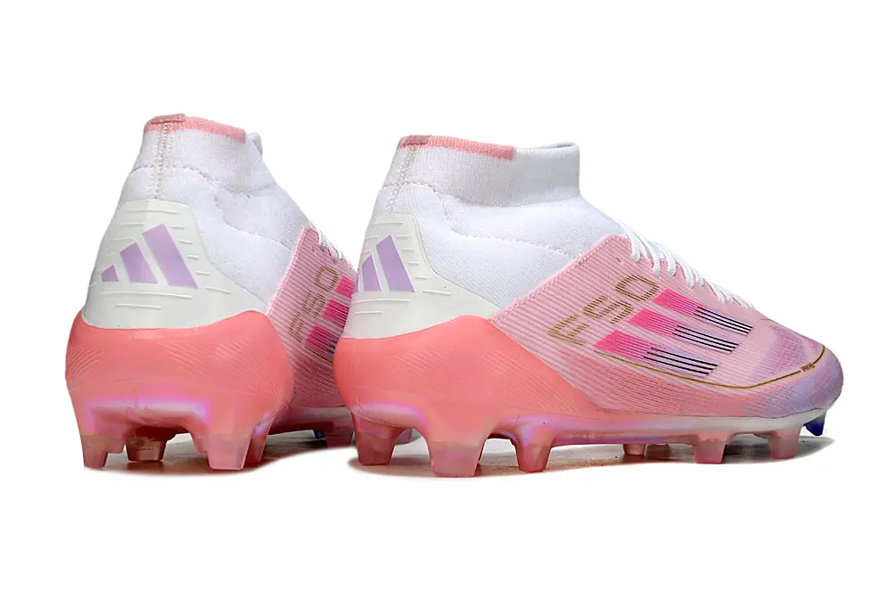 Lamine Yamal x Adidas F50 Elite Mid FG - Pink/Soft Rose/Bright Coral