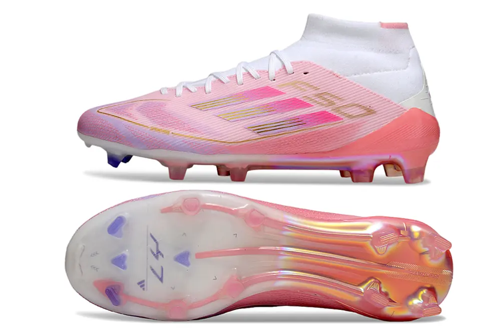 Lamine Yamal x Adidas F50 Elite Mid FG - Pink/Soft Rose/Bright Coral