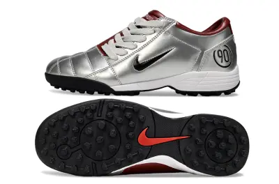 Nike Total 90 III TF - Silver/Crimson Red/Black