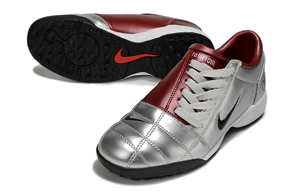 Nike Total 90 III TF - Silver/Crimson Red/Black