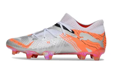 Puma Future 7 Ultimate FG - Silver/Flame Orange/Golden Yellow