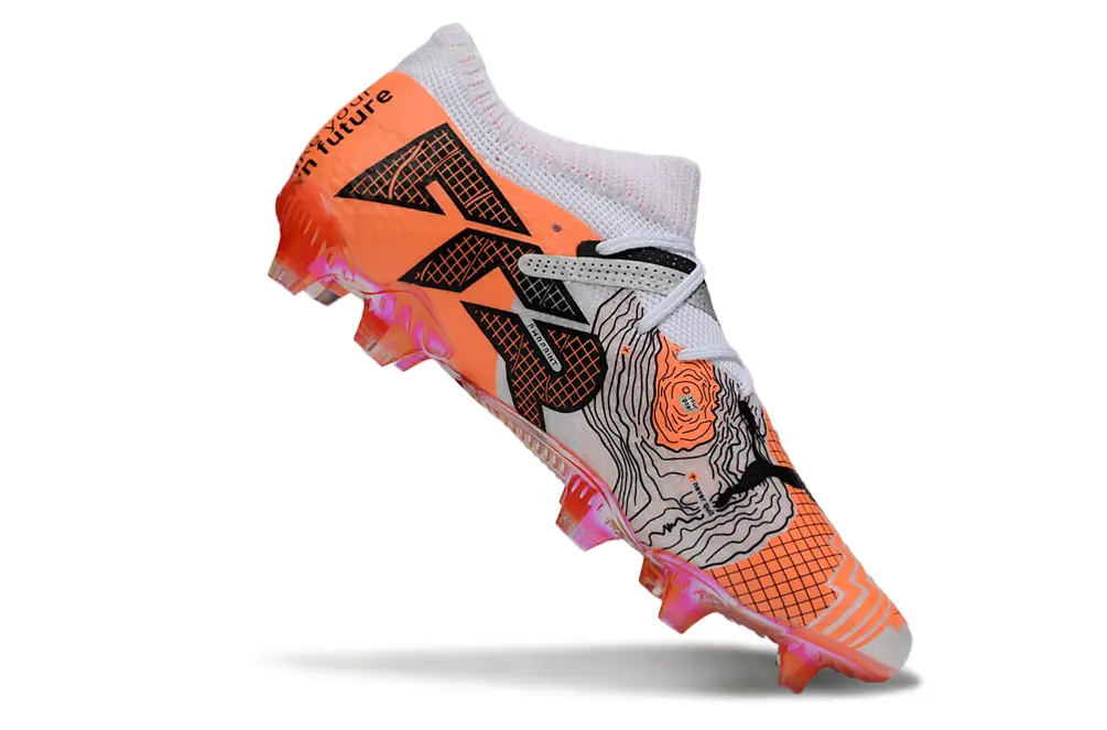 Puma Future 7 Ultimate FG - Silver/Flame Orange/Golden Yellow