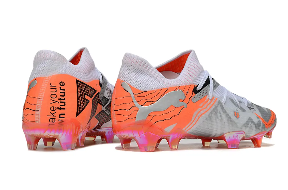 Puma Future 7 Ultimate FG - Silver/Flame Orange/Golden Yellow