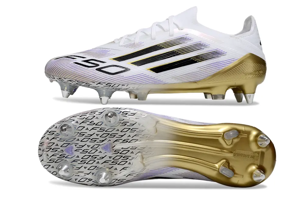 Adidas F50 Elite SG - White/Gold/Black