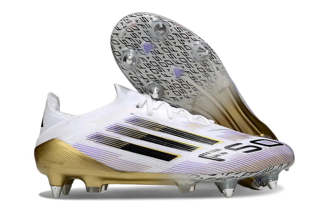 Adidas F50 Elite SG - White/Gold/Black