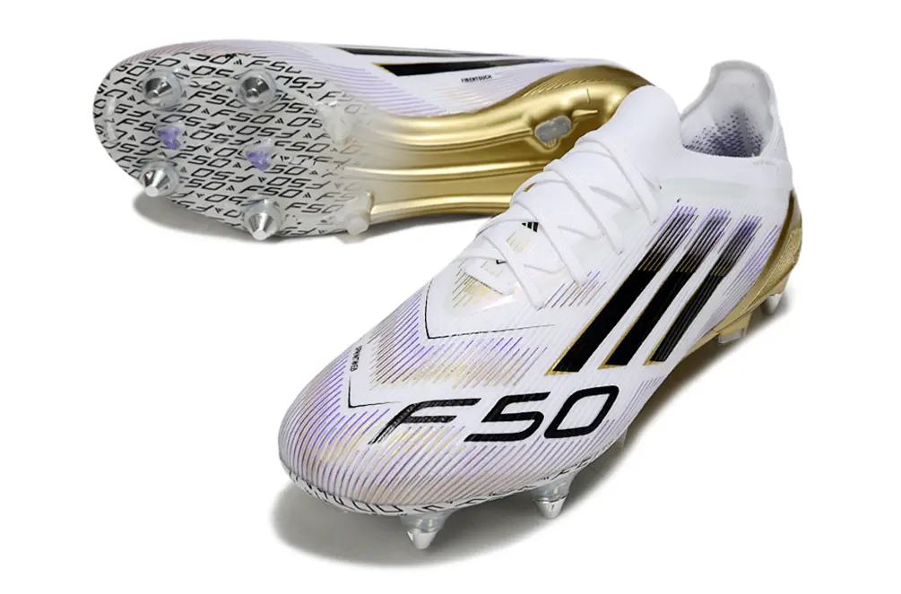 Adidas F50 Elite SG - White/Gold/Black