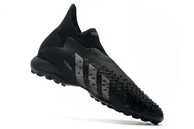 Adidas Predator Freak+ Laceless TF - Black/Carbon Black/Shadow Gray