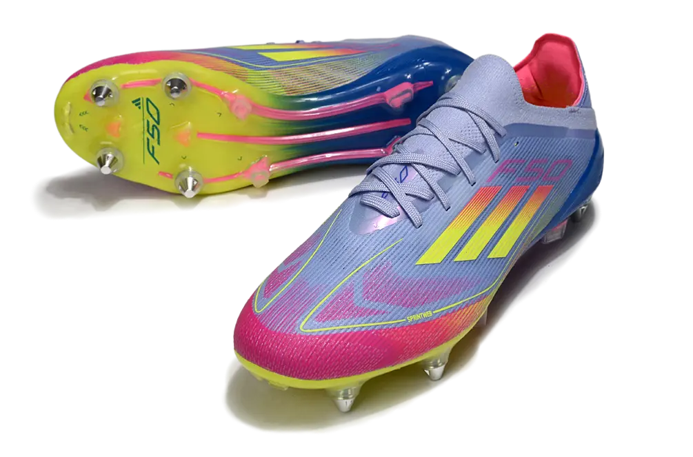 Adidas F50 Elite SG - Purple/Neon Yellow/Hot Pink