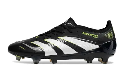 Adidas Predator 25 Elite FG - Black/Electric Green/Sleek White