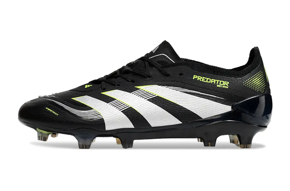 Adidas Predator 25 Elite FG - Black/Electric Green/Sleek White