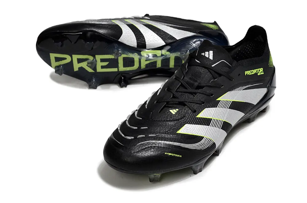 Adidas Predator 25 Elite FG - Black/Electric Green/Sleek White