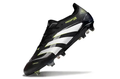 Adidas Predator 25 Elite FG - Black/Electric Green/Sleek White