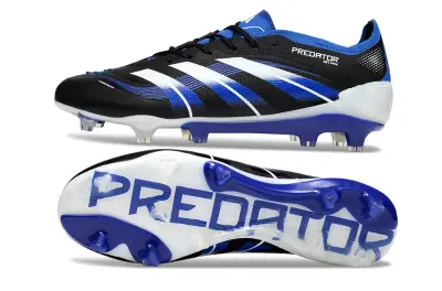 Adidas Predator 25 Elite FG - Black/Electric Blue/White