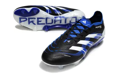 Adidas Predator 25 Elite FG - Black/Electric Blue/White