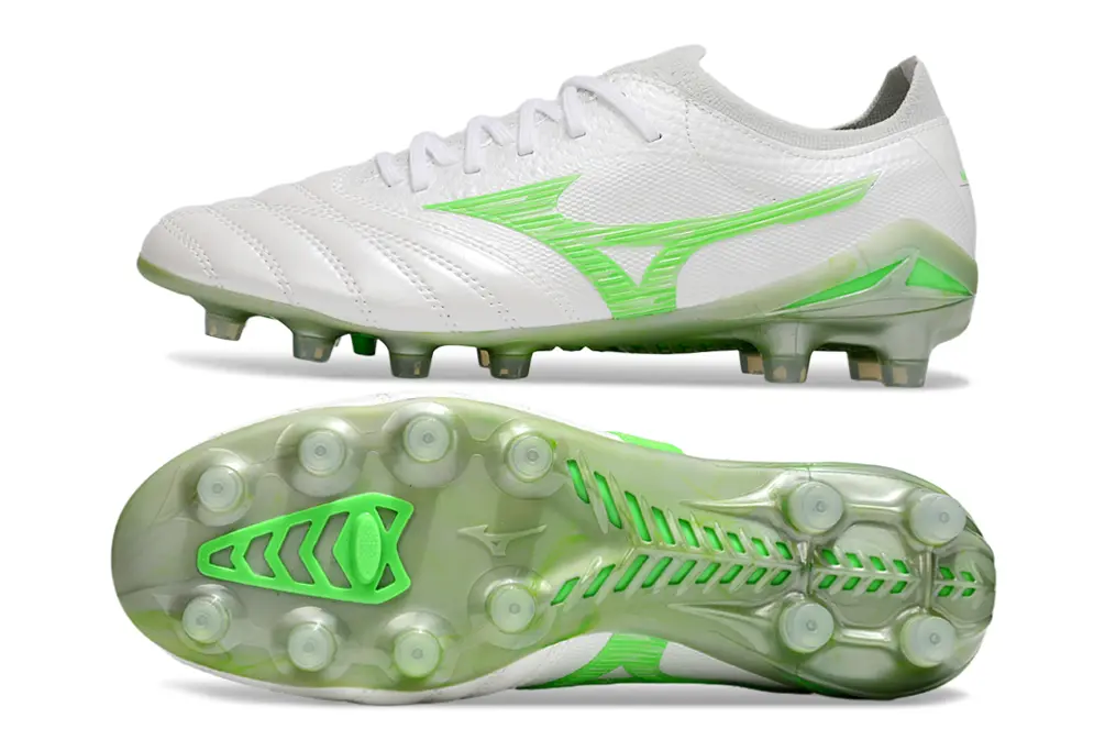Mizuno Morelia Neo 4 Beta FG - White/Lime Green/Electric Green