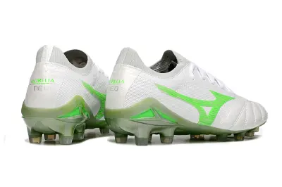 Mizuno Morelia Neo 4 Beta FG - White/Lime Green/Electric Green