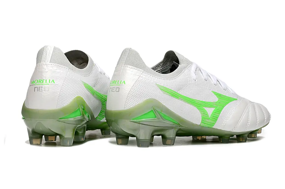 Mizuno Morelia Neo 4 Beta FG - White/Lime Green/Electric Green