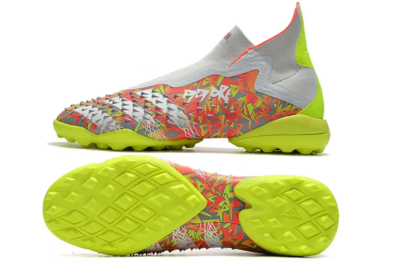 Adidas Predator Freak+ Laceless TF - Yellow/Vibrant Red/Neon Green