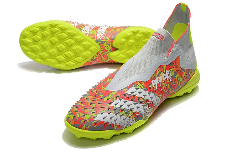 Adidas Predator Freak+ Laceless TF - Yellow/Vibrant Red/Neon Green