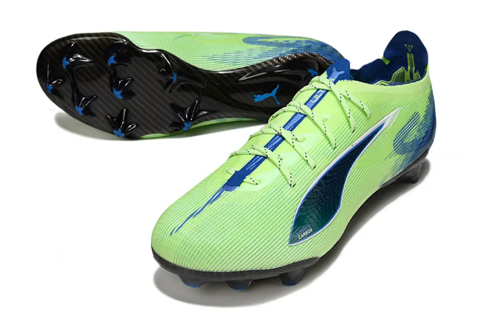Puma Ultra 5 Ultimate FG - Lime/Electric Green/Navy Blue