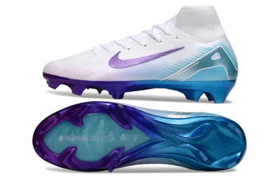 Nike Air Zoom Mercurial Superfly 10 Elite FG - White/Lavender Breeze/Crystal Blue