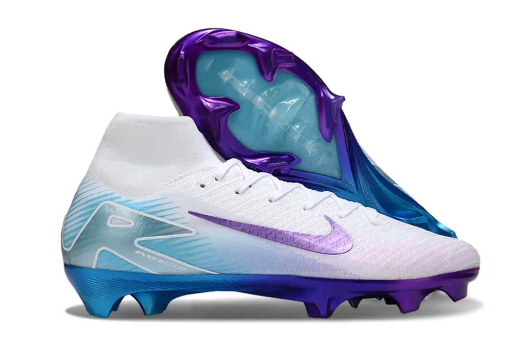Nike Air Zoom Mercurial Superfly 10 Elite FG - White/Lavender Breeze/Crystal Blue