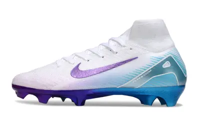 Nike Air Zoom Mercurial Superfly 10 Elite FG - White/Lavender Breeze/Crystal Blue