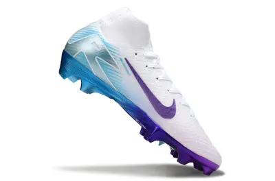 Nike Air Zoom Mercurial Superfly 10 Elite FG - White/Lavender Breeze/Crystal Blue