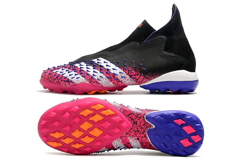 Adidas Predator Freak+ Laceless TF - Black/Vibrant Pink/Electric Blue