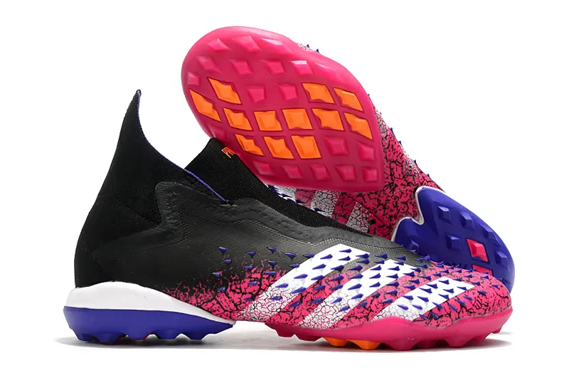 Adidas Predator Freak+ Laceless TF - Black/Vibrant Pink/Electric Blue