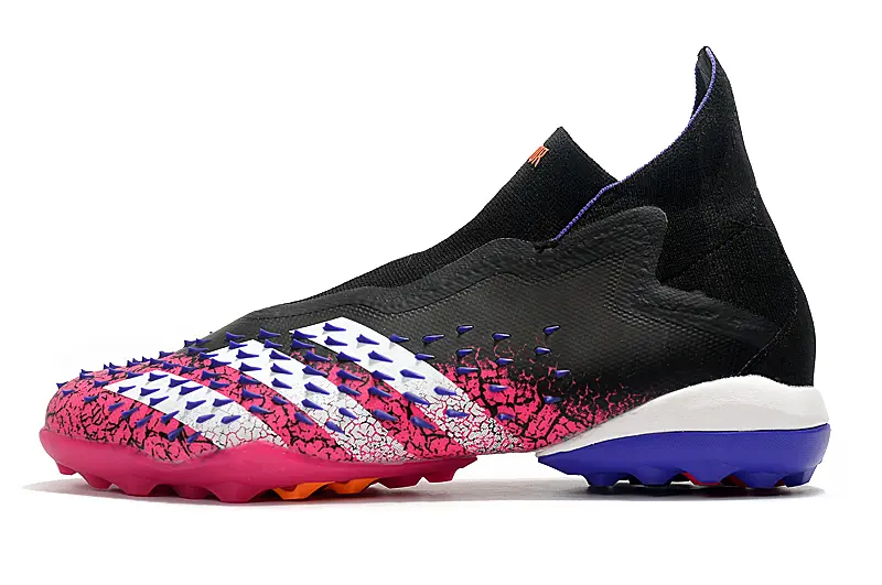 Adidas Predator Freak+ Laceless TF - Black/Vibrant Pink/Electric Blue