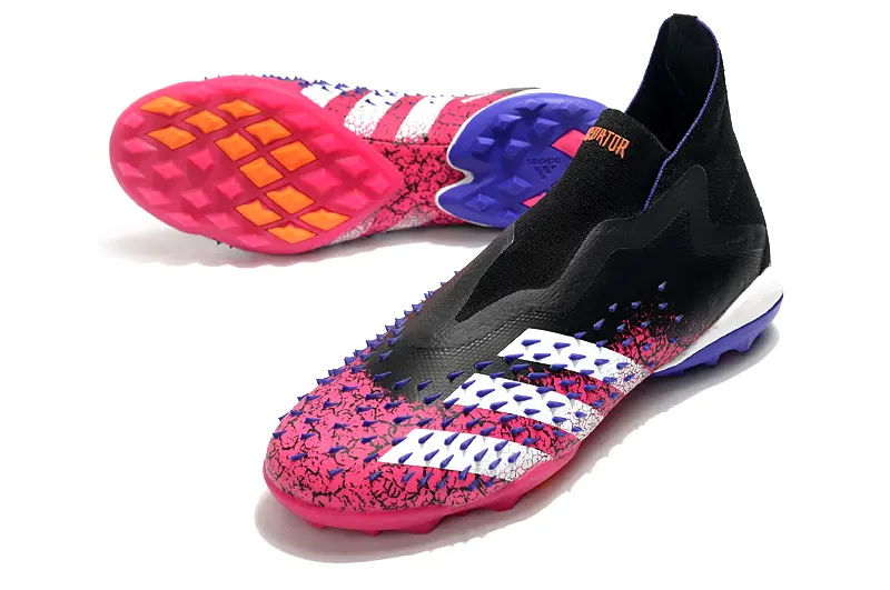 Adidas Predator Freak+ Laceless TF - Black/Vibrant Pink/Electric Blue