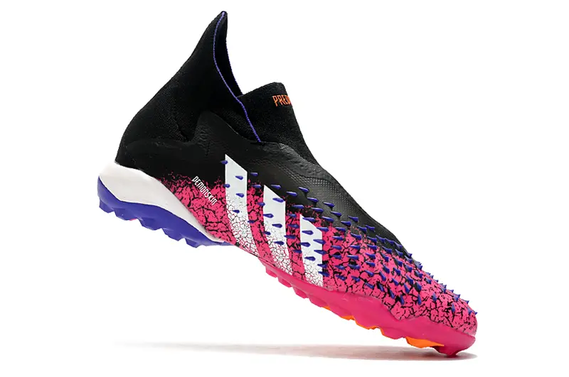 Adidas Predator Freak+ Laceless TF - Black/Vibrant Pink/Electric Blue