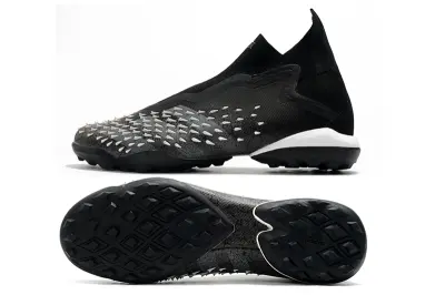 Adidas Predator Freak+ Laceless TF - Black/Charcoal Gray/White