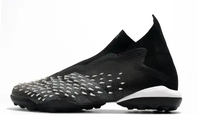 Adidas Predator Freak+ Laceless TF - Black/Charcoal Gray/White