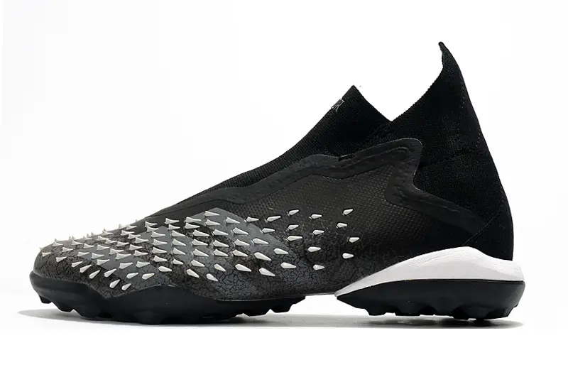 Adidas Predator Freak+ Laceless TF - Black/Charcoal Gray/White