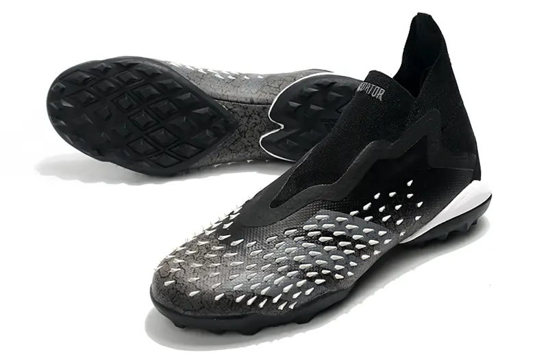 Adidas Predator Freak+ Laceless TF - Black/Charcoal Gray/White
