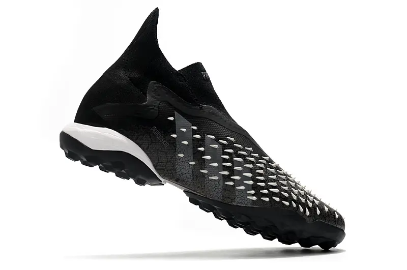 Adidas Predator Freak+ Laceless TF - Black/Charcoal Gray/White