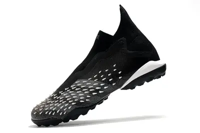 Adidas Predator Freak+ Laceless TF - Black/Charcoal Gray/White