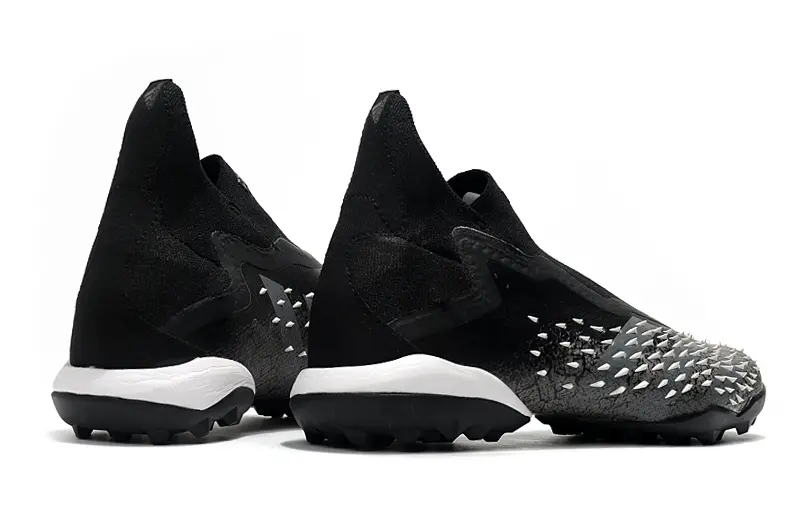 Adidas Predator Freak+ Laceless TF - Black/Charcoal Gray/White